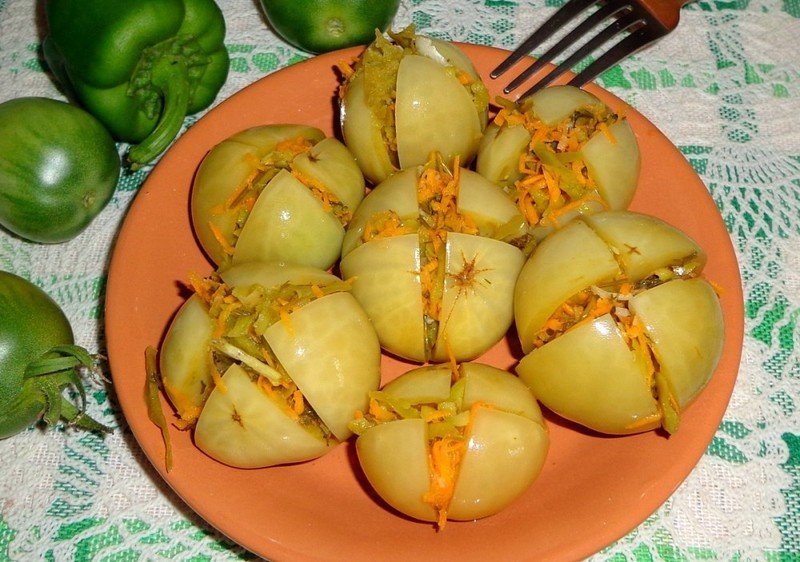 Фаршированные зеленые помидоры армянчики