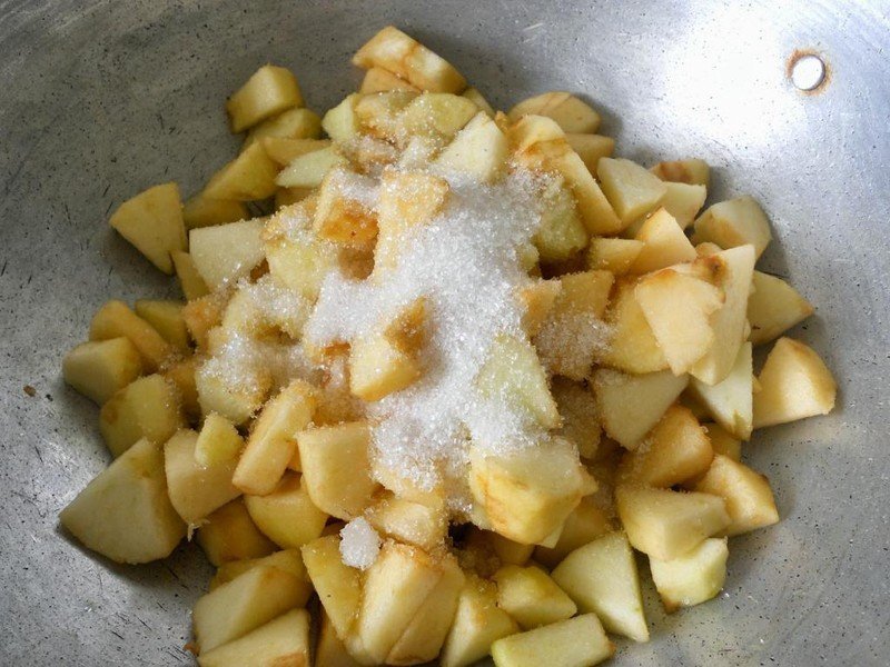 Начинка для пирожков из яблок свежих на сковороде